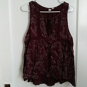 Flowy floral tank top